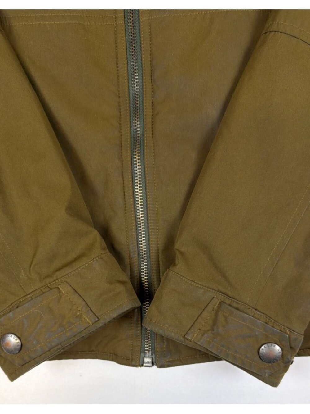 Polo Ralph Lauren Men Medium Olive Green Fleece Lined Full Zip Harrington Jacket - Picture 6 of 11